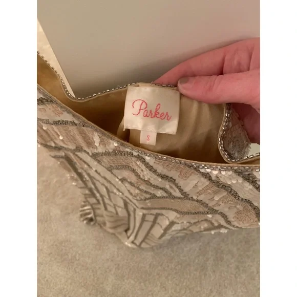 Parker Rose-Gold Sequin Slip Mini Dress - Picture 4 of 5